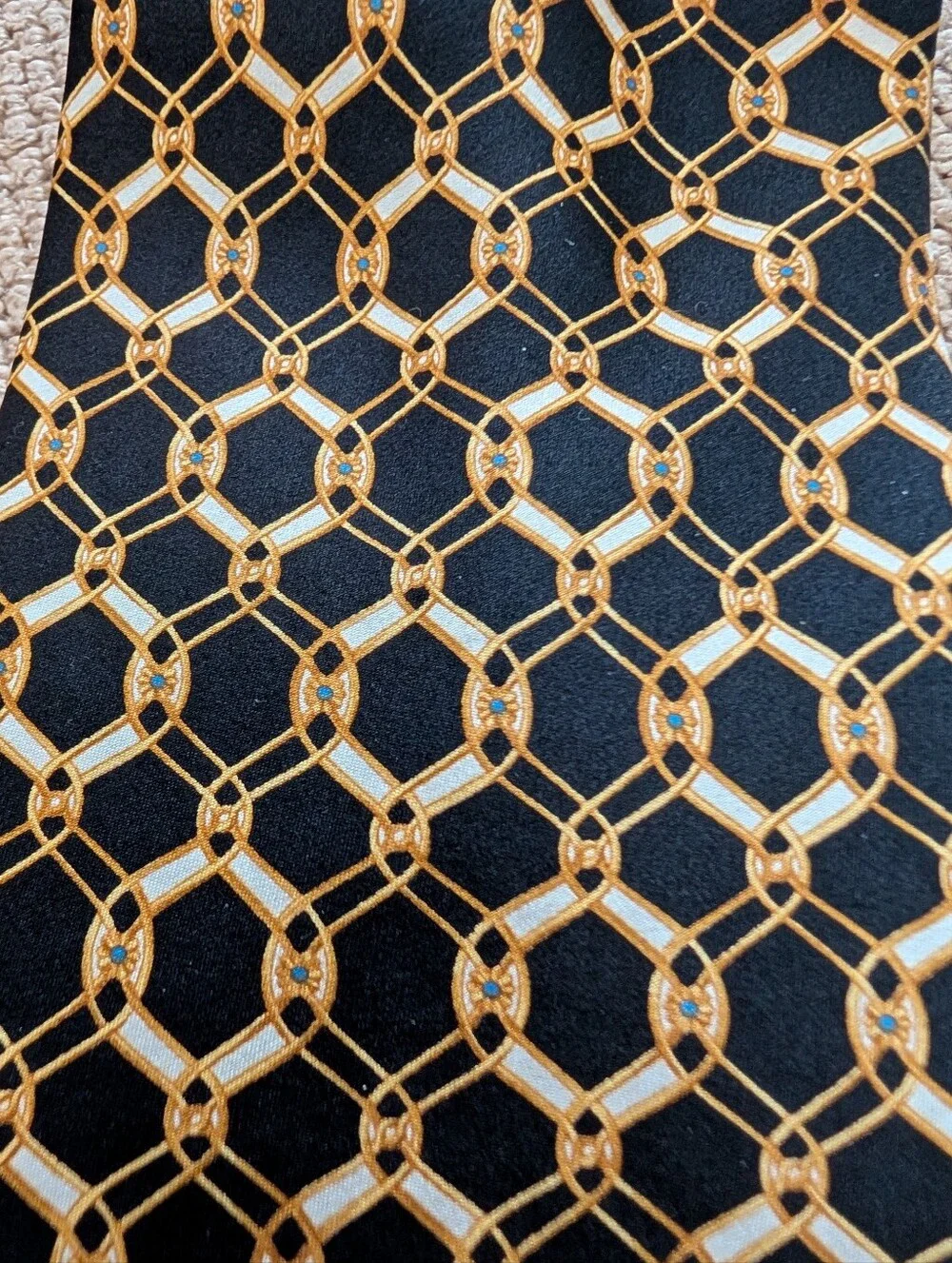 Lanvin Paris Mens Silk Tie